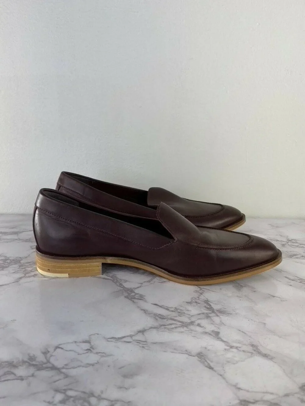 Everlane Women's Burgundy The Modern Loafer Shoe SZ 7.5